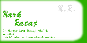 mark rataj business card